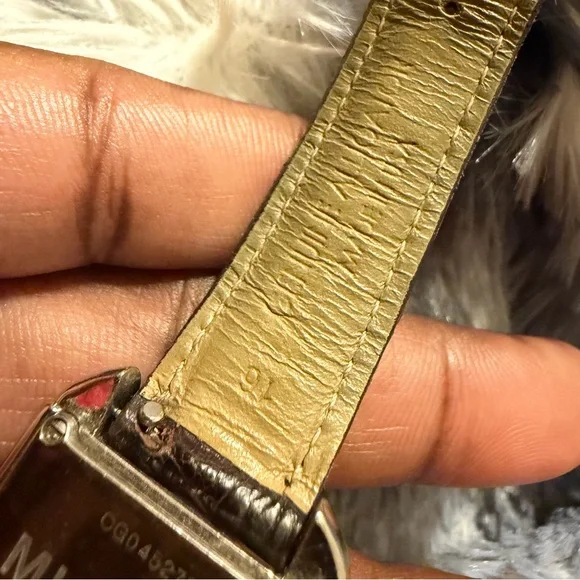 Michele Deco Diamond Bezel Watch 74 Diamonds Swiss Quartz Needs Battery - Picture 4 of 13